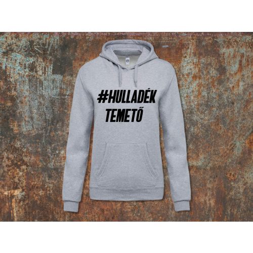 Hulladéktemető bebújós pulóver-szürke