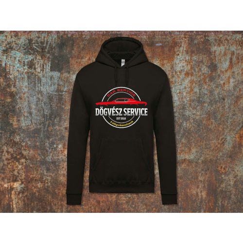Dögvész logó bebújós pulóver-fekete