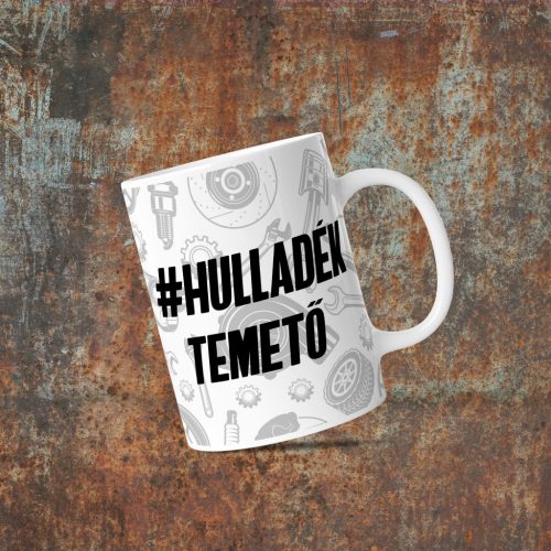 Hulladéktemető kerámia bögre