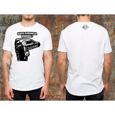 Kapugarancia érdekel környakas póló fehér
