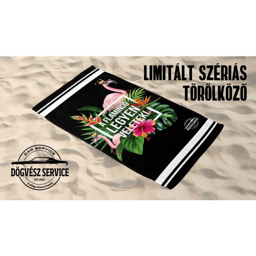 Flamingó legyen veletek törölköző -limitált